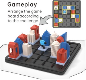 PUNGROW Educational Travel Set AI <strong>Robot</strong> Catcher <strong>Game</strong> Play with Construction Toy <strong>Building</strong> Blocks Set ABS Plastic Educational Toy - Product Image 5