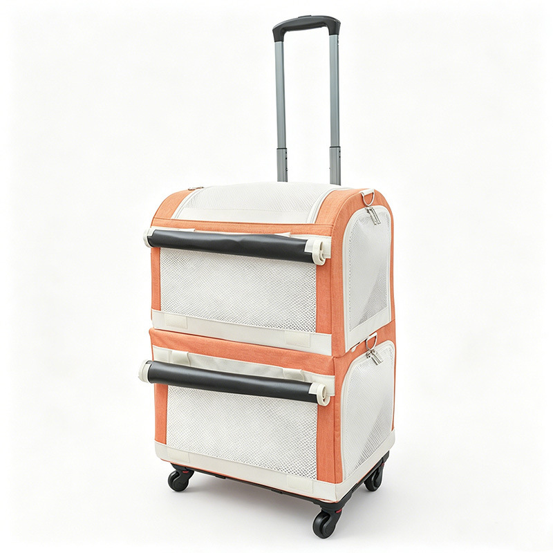 Orange double-layer pull rod