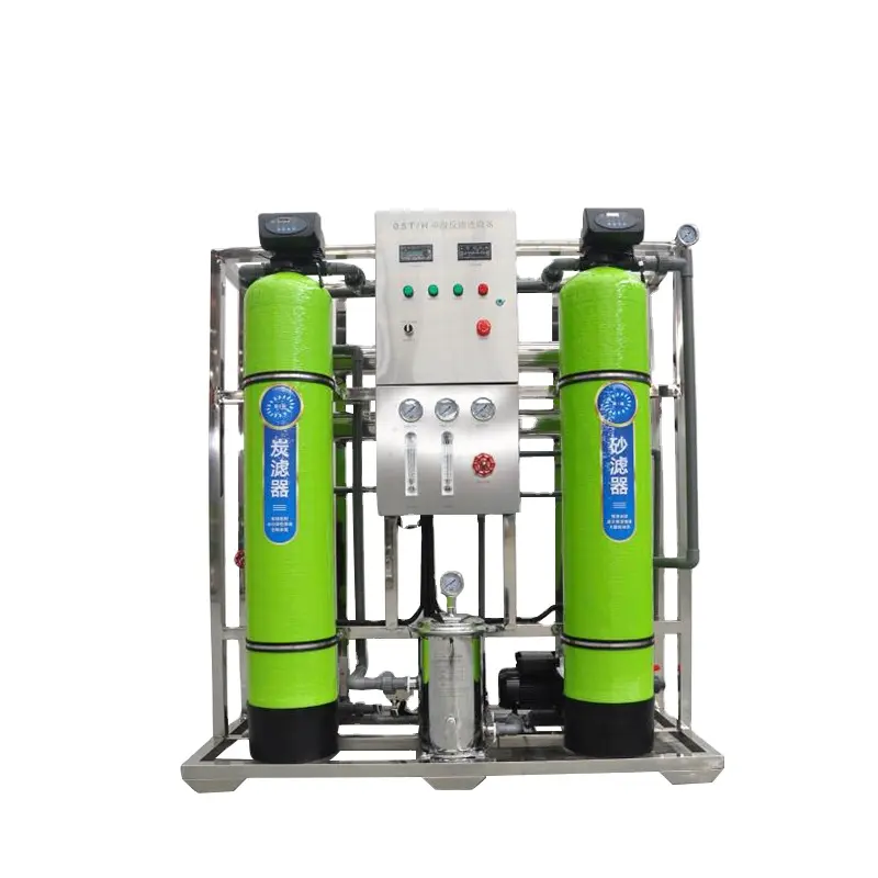 Máquina de agua destilada para el hogar, minimáquina de tratamiento de agua Ro de 250lph, planta comercial de 100lph