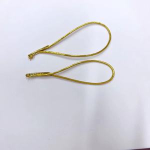 Cuerda elástica de púas de Metal doble de tamaño personalizado de fábrica, etiqueta de tesoro de plata, etiquetas elásticas para prendas, cuerda elástica con plata Doble - Product Image 3