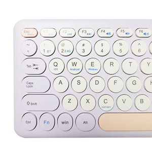 Teclado inalámbrico de doble modo de colores mezclados, portátil, Delgado, con teclado de ratón táctil, negocios para ordenador portátil de escritorio - Product Image 3