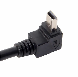 สาย USB USB2.0ตัวผู้ไปยัง mini USB สายชาร์จและซิงค์ข้อมูล90องศาสำหรับกล้องติดรถยนต์ GPS Canon - Product Image 3