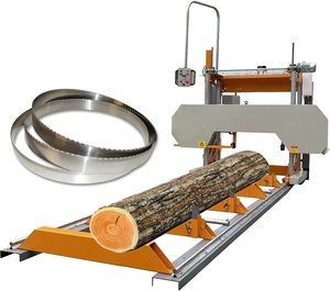 Verimli yatay şerit testere makine ahşap kesme manuel günlük taşıma için bant testere teknolojisi ile yeni durum ev kullanımı için - Product Image 2