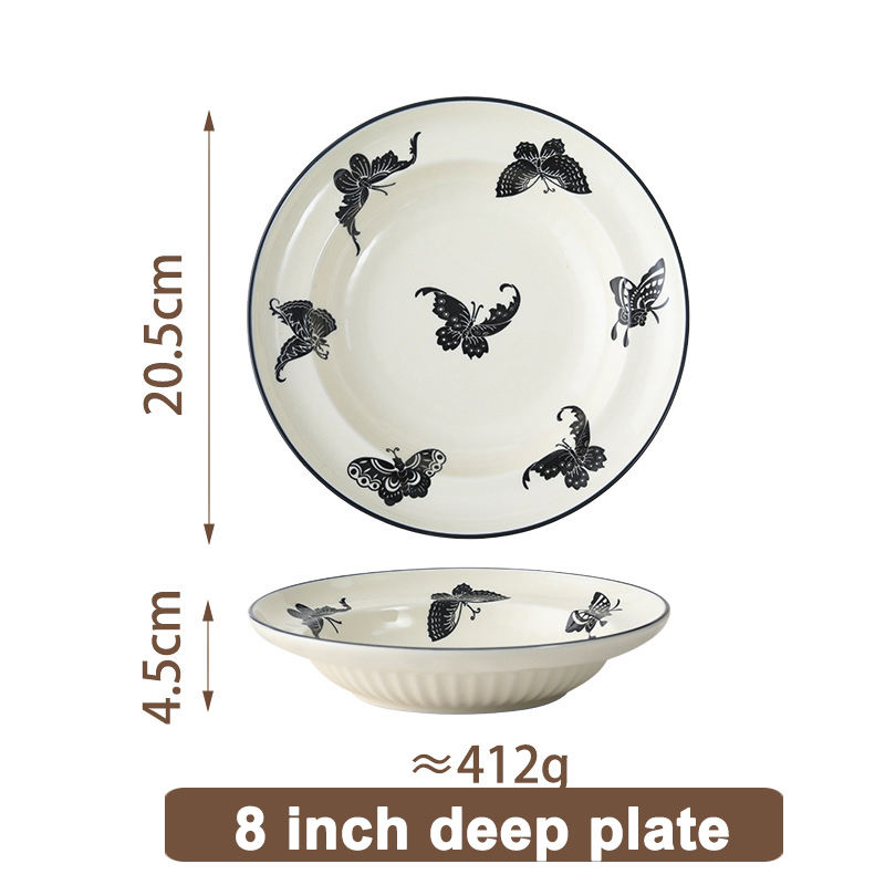 จานลึก8นิ้ว