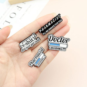 ที่กำหนดเองคณิตศาสตร์เคมีปกขาป้ายโลหะคณิตศาสตร์เภสัชกรแพทย์เคลือบขาโหลด - Product Image 5