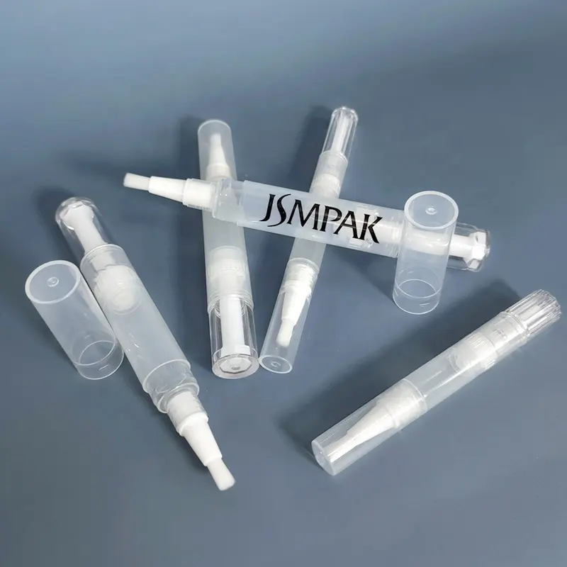 Caneta de óleo de cutícula ecológica exclusiva personalizada, recipiente cosmético, caneta de brilho labial torcida com logotipo