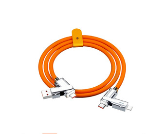 GEEK สายชาร์จเร็ว2-in-1, 4-in-1ชนิด C USB โทรศัพท์มือถือสายชาร์จพีวีซี180องศามุมขวา2เมตรสำหรับหูฟัง - Product Image 6
