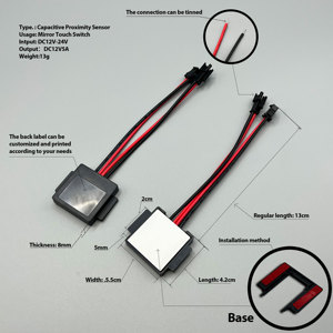 5A60W迷你单触摸智能触摸传感器开关12VLED浴室镜子智能镜子 - Product Image 3