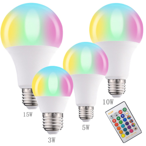 7W RGB spot IR uzaktan kumanda E27 16 renk değiştirme RGB sihirli lamba LED ampul - Product Image 1