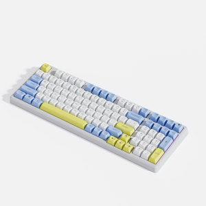 Teclado mecánico recargable inalámbrico de 2,4G programable con retroiluminación RGB de 98 teclas, colorido teclado para juegos de ordenador - Product Image 3