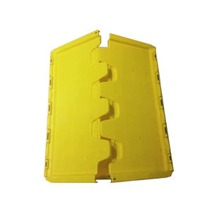 400*300*260 MM Contentor plástico de empilhamento resistente das caixas de transporte com tampas para a água e o alimento