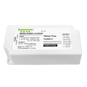 Corriente constante 0-10V oscurecimiento Software de programación CUL FCC certificación ERP Controlador de potencia Tamaño pequeño Controlador LED pequeño
