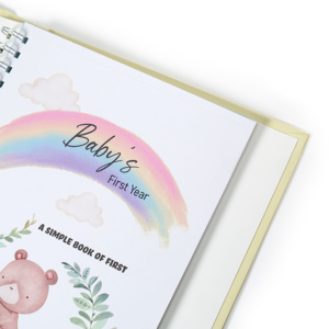 Custom <strong>Printing</strong> Baby Growth Pregnancy Keepsake Baby <strong>Log</strong> Spiral Baby Book Daily Memory Record First Book Journal <strong>Notebook</strong> - Product Image 4