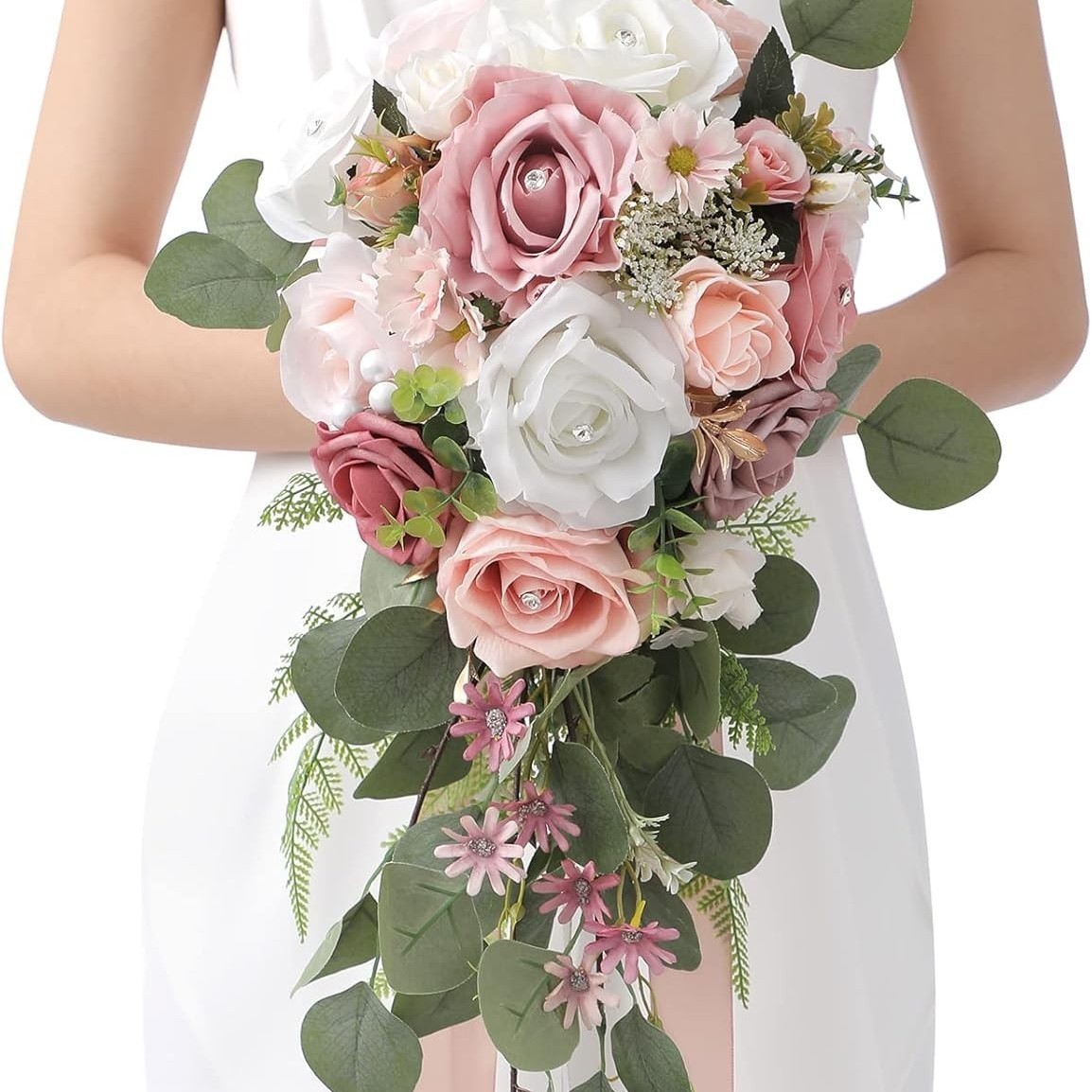 Rose clair et blanc