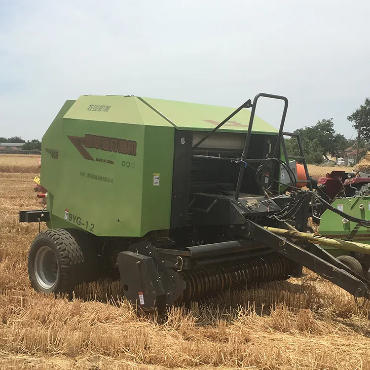 Pressa idraulica Baler Legatore Baler Orizzontale Rifiuti A Piedi Trattore Grande Rotonda Baler Macchina Per La Grande Fieno Erba Asciugatrice