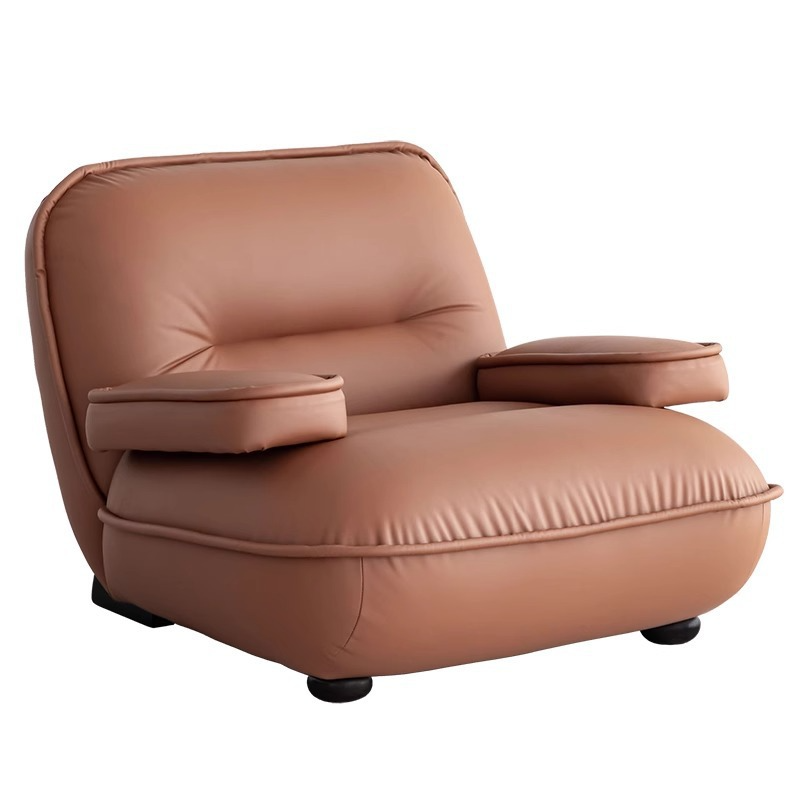 Cuir microfibre marron