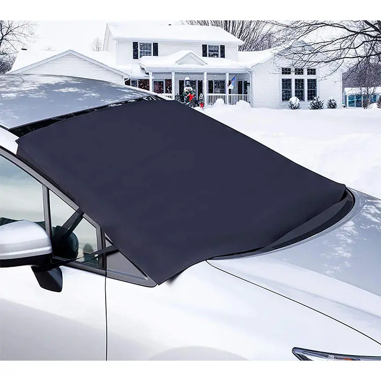 600D Polyester Tebal Musim Dingin Frost Guard Sun Shade Pelindung Kaca Depan Mobil Salju dan Es Warna