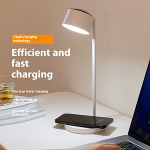 Smart LED Desk <strong>Lamp</strong> with Wireless <strong>Charging</strong> for Eye Protection Creative Gift Projection <strong>Lamp</strong> for Reading Room New Release - Product Image 1