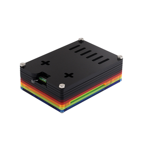 Supporta l'installazione ufficiale di raffreddamento attivo, custodia in acrilico arcobaleno per Raspberry Pi 5, custodia in acrilico traslucido colorato - Product Image 4