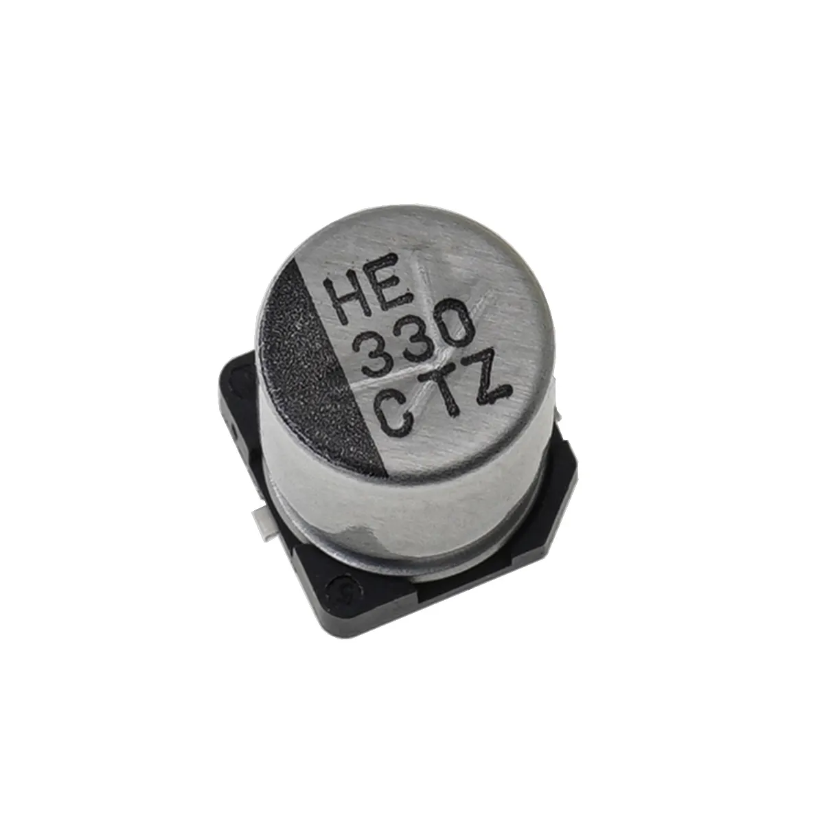 Capacitor eletrolítico de alumínio smd original, 330uf 16v 20% grau automotivo, baixo impedância