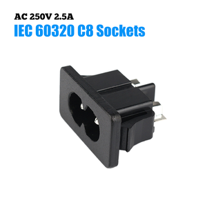 LZ-8-8F IEC電源ソケットC8コネクタスイッチマザーボードソケットIec 320 C8 - Product Image 2