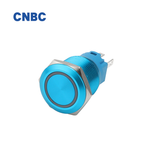 Özelleştirilmiş 19mm 5A IP67 su geçirmez LED konut basmalı düğme anahtarı 11no220 V yeşil oksidasyon siyah Black & 2NO kombinasyonu - Product Image 4