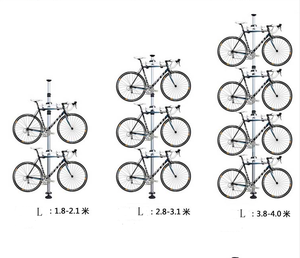 Xe đạp đứng xe đạp lưu trữ Giá xe đạp hiển thị giữ hai xe đạp - Product Image 5