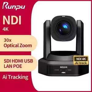 Бесплатная доставка USD3322, комплект вещательной камеры = 4 шт. NDI SDI 4K 30X PTZ Конференц-камера потоковая дорожка + HD66K-30N переключателя видео - Product Image 2