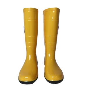 รองเท้าบูทกันฝนกันน้ำ PVC Gumboot สีเหลืองสำหรับทำงาน - Product Image 4