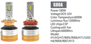 G80A400W 40000LM faros led Hi/Lo işın LED araba işık H7 H11 9006 9007 H4 LED far lambaları 12V LED far H4 LED - Product Image 3