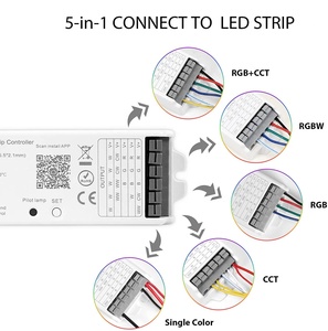Оптовая Продажа с фабрики, Zigbee, Wi-Fi, многофункциональный волшебный 5 в 1, контроллер светодиодной ленты, интеллектуальное управление через приложение - Product Image 5