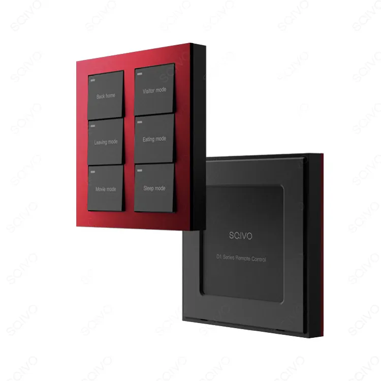 SQIVO New 2024 Smart Home Room Control inalámbrico 6 Gang Switch Pc Material Quality