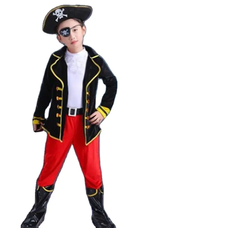 Festa dei bambini bambini ragazzi Costume da pirata Cosplay Set per bambini compleanno scuola carnevale Helloween Party Fancy Dress