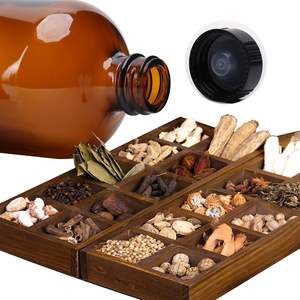 Бутылки из янтарного стекла объемом 16 унций (500 мл) с черной завинчивающейся крышкой для ликера, лекарств, эфирных масел, сиропа от кашля - Product Image 2