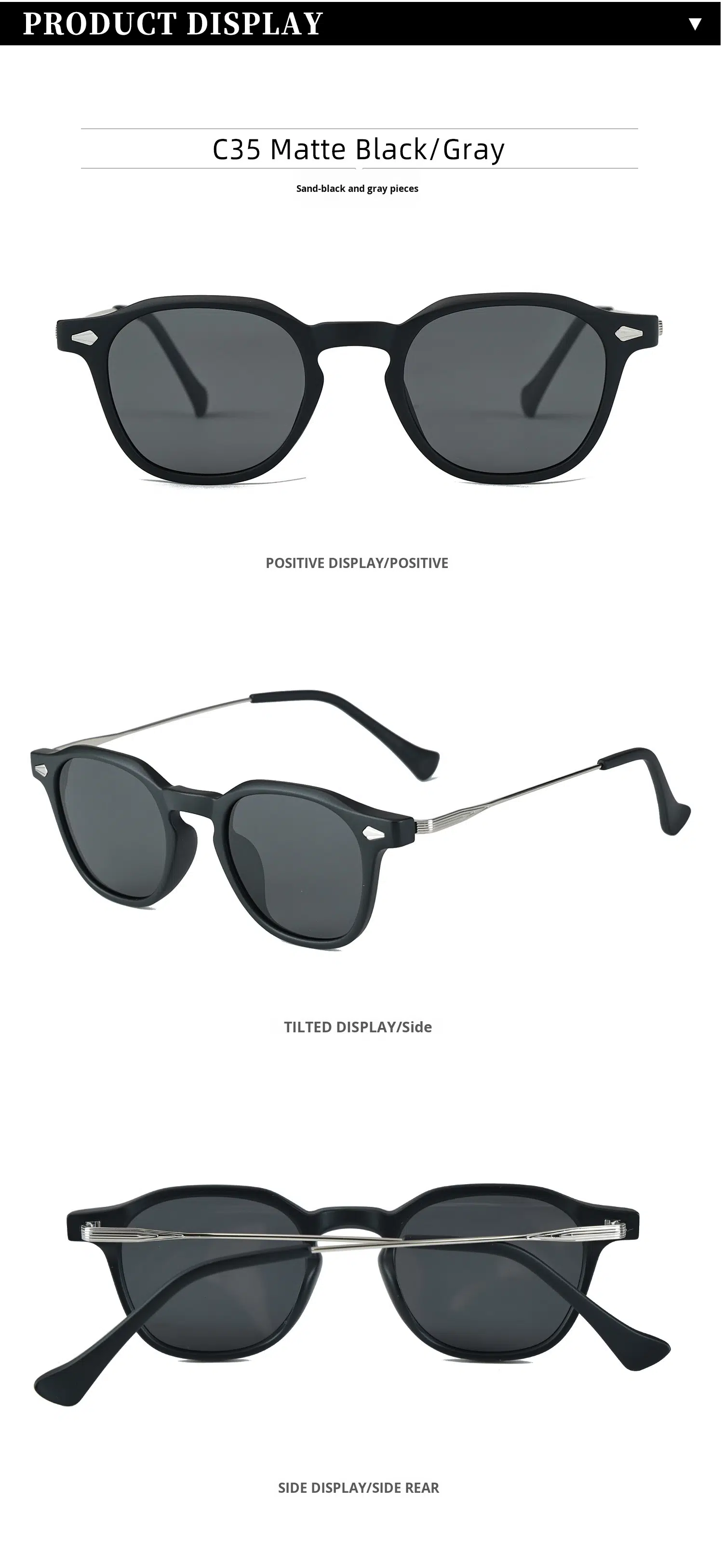 C1 gris noir brillant