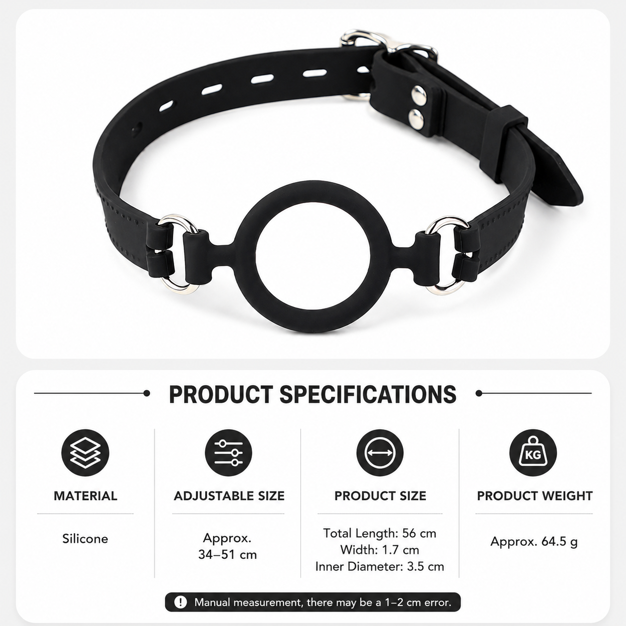O-Ring Silicone Mouth Gag