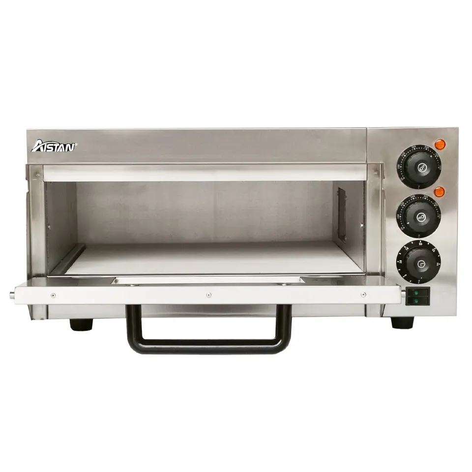 Horno eléctrico para hornear pan y pizza, encimera, hornos de interior, cocina, horno comercial para pizza con piedra para pizza y temporizador