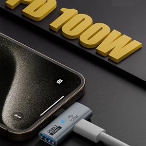 用于笔记本USB集线器的USB3.2 USB C公到Usb C PD100W 10Gbps 2合1分离器OTG适配器转换器 - Product Image 4