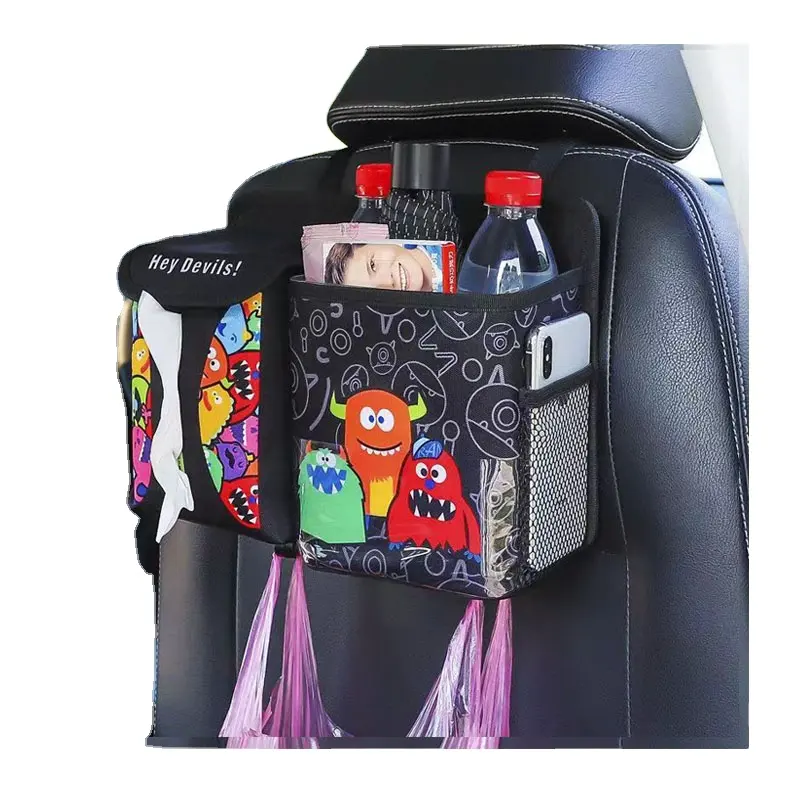 Car Waste Bin Hang On The Back Of A Car Chair Multifunctional Sundries Box