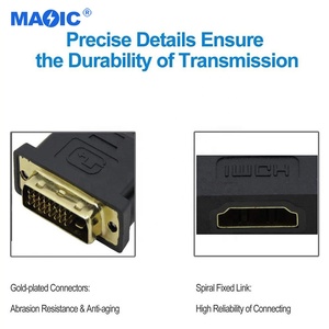 Cavi accessori comunemente usati HDMI femmina a DVI 24 + 1 convertitore adattatore maschio adattatore da HDMI a DVI per Monitor HDTV - Product Image 3