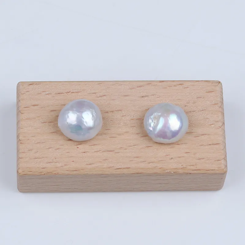 Cuentas sueltas de perlas de agua dulce para fabricación de joyas, color blanco Natural, 12-13mm