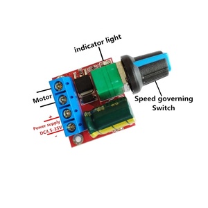5A 90W PWM 12V DC Motor drehzahl regler Modul DC-DC 5V-35V Einstellbarer Drehzahl regler Reglersc halter 24V - Product Image 2