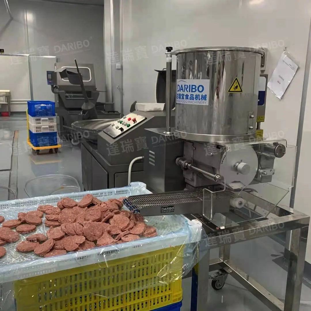 Modelo pequeño de carne de ternera, máquina para hacer hamburguesas