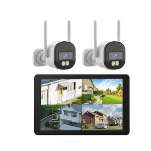 3MP Mini Home 4 Channel Network CCTV <strong>Camera</strong> Kit IP Security System <strong>Camera</strong> Wifi With Touch Screen Motion Detection - Product Image 1