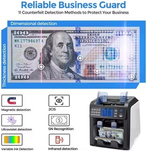 Fak-eマネー検出器通貨ソーター紙幣マネーカウンター検出器De Billete FalsoノートカウントマシンAL-950 - Product Image 4