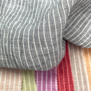 European High Quality Pure <strong>Linen</strong> Fabric Yarn-dyed Woven Check Shirt Fabric Roll Anti Mite <strong>Linen</strong> Fabric - Product Image 5