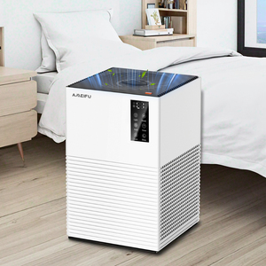 带H13 HEPA过滤器的安静家用空气净化器4定时器3速空气质量传感器电动塑料桌面安装