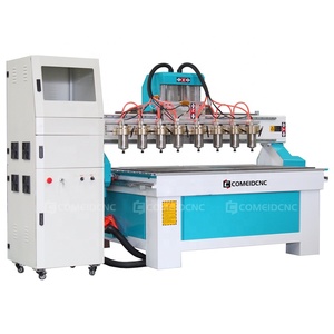 用于家具的多主轴<span class=keywords><strong>1325</strong></span> <span class=keywords><strong>CNC</strong></span>机器用于家具木材路由器8头
