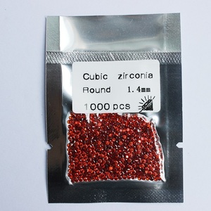 Küçük yakut elmas granat kırmızı kübik zirkonya takı için toplu yapma - Product Image 2