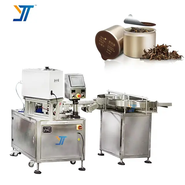 New High Speed Gift Box Loose Tea Herbal Tea Small Aluminum Can Tea Cup Filling And Sealing Machine Film Sealing